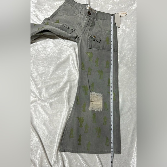 NWT DasYori Toy Soldier Men’s Flare Streetwear Jeans - Picture 7 of 11